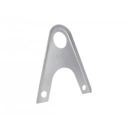 Nastavak držača cijevi snjegobrana falcanog pokrova, 2ot  - Aluminij – Natur  - Pocink obojeni – Srebrna  -  Slika 1