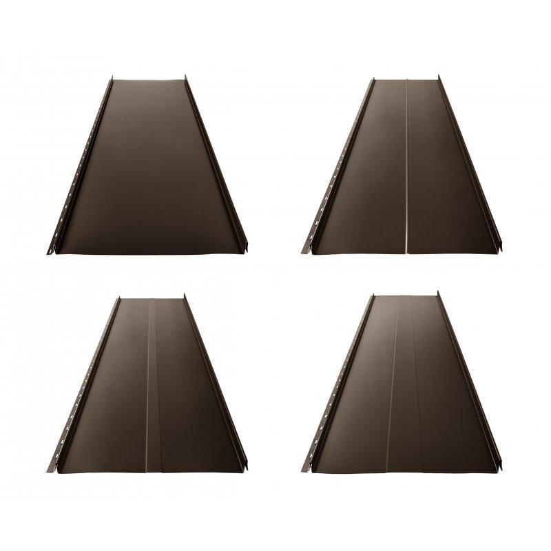 Krovni panel CLICK 205 P, R, T25, T58  - Pocink obojeni  - Testa di Moro  -  Slika