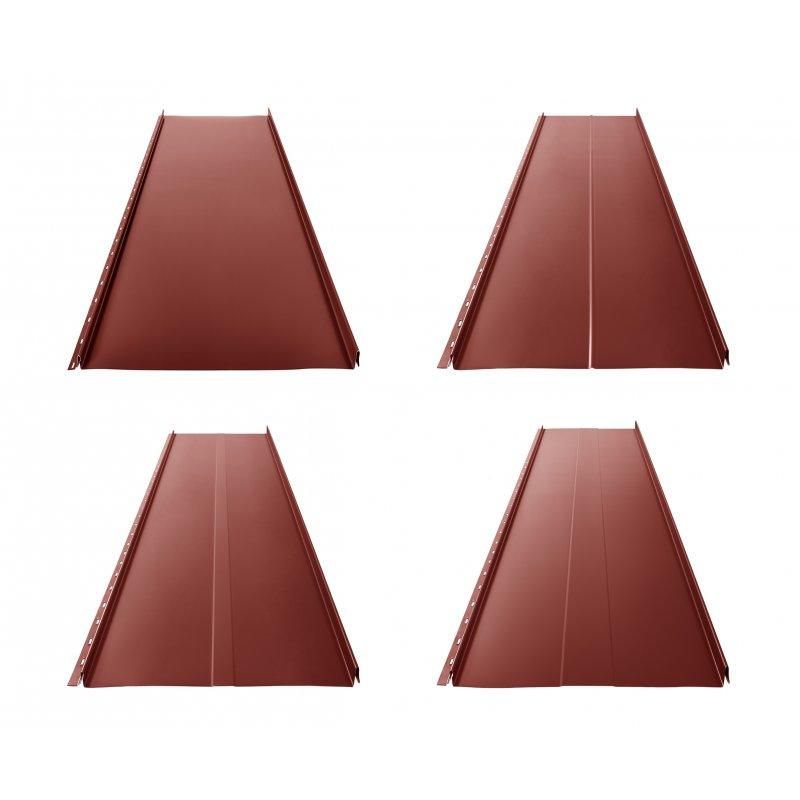 Krovni panel CLICK 205 P, R, T25, T58  - Pocink obojeni  - Vinsko crvena  -  Slika