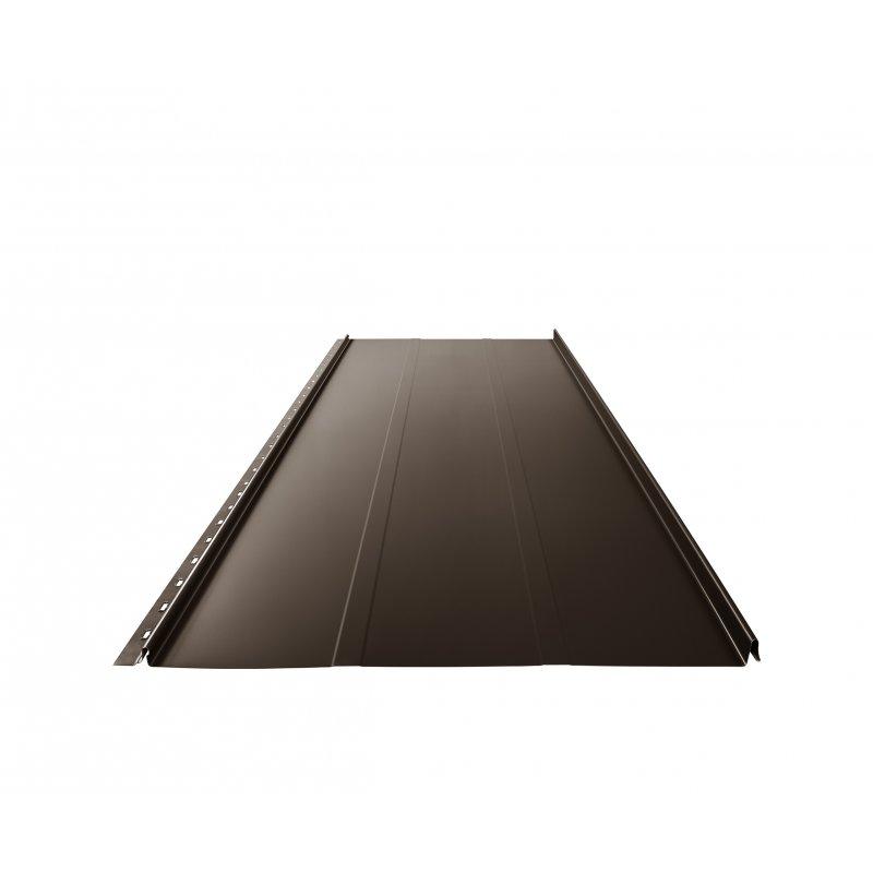 Krovni panel CLICK 515 T25  - Pocink obojeni  - Testa di Moro  -  Slika