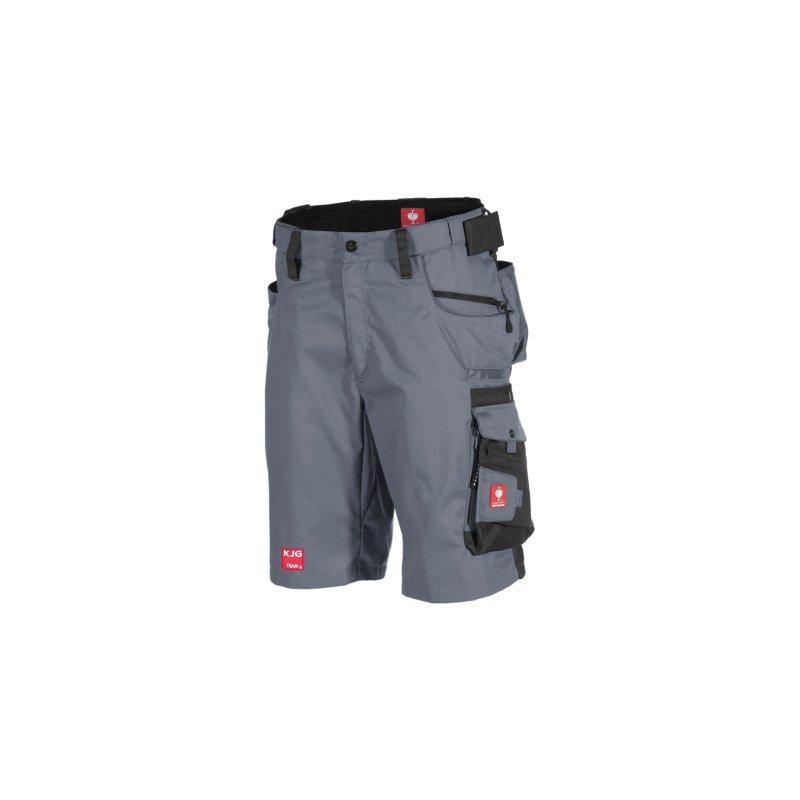 Kratke hlače, sivo-crne  - 65 % poliester/35 % pamuk (cca 245 g/m²)  - Siva/Crna  -  Slika