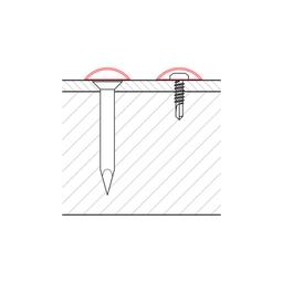 Kapica montažna 16/4  - Pocink obojeni  - Srebrna  -  Slika 3