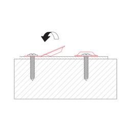 Montažna pločica sa prihvatnom podloškom 20/3  - Pocink obojeni  - Tamno plava  -  Slika 3