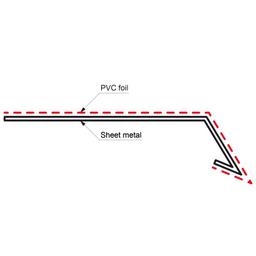 Plastificirana okapna lajsna  - Antracit  -  Slika 2