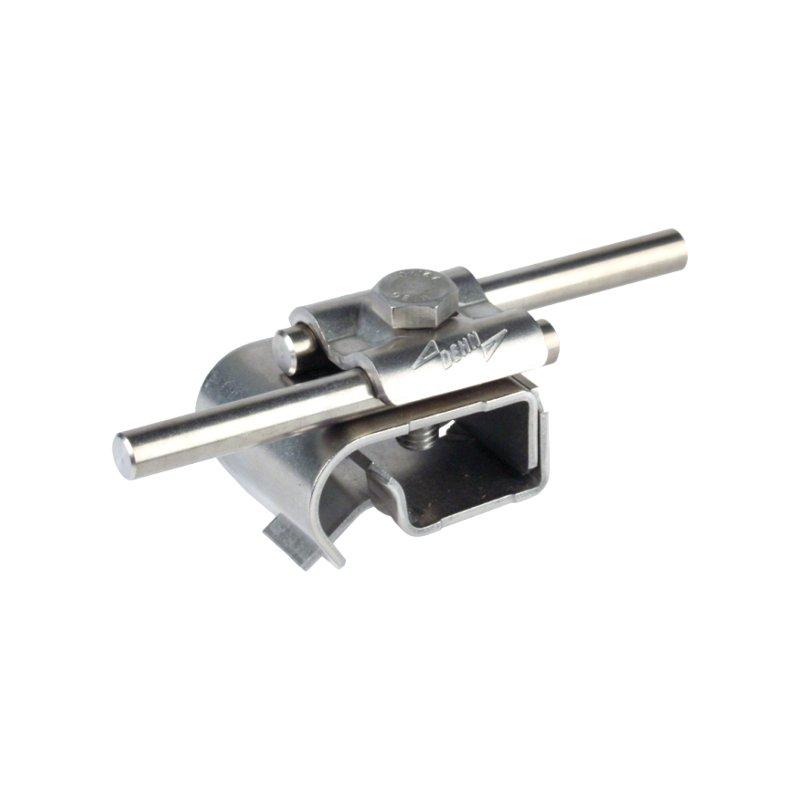 Inox spojka gromobranske žice sa držačem za žlijeb  - Inox  - Natur  -  Slika