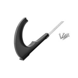 Držač prečke ravni - Aluminij – Natur - Pocink obojeni – Intenzivno crna - Slika 1