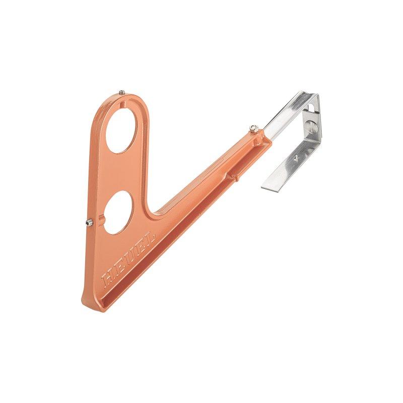 Držač cijevi, 2ot snjeg  - Aluminij – Natur  - Pocink obojeni – Bakreno smeđa  -  Slika