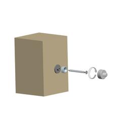 UNI nastavak od nehrđajučeg čelika za pričvrščivanje OB M10  - Inox  - Natur  -  Slika 2