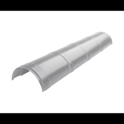 Krovni sljemenjak  - Pocink obojeni  - Srebrna  -  Slika 1