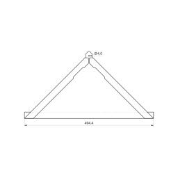 Krovni romb trokut  - Pocink obojeni
MATT  - Prašno siva MATT  -  Slika 2