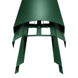 Ventilirajući sljemenjak UNI l=1,22 m  - Aluminij – Natur  - Pocink obojeni – Mahunasto zelena  -  Slika 2