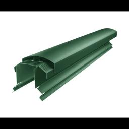 Ventilirajući sljemenjak UNI l=1,22 m  - Aluminij – Natur  - Pocink obojeni – Mahunasto zelena  -  Slika 1