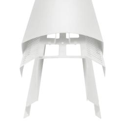 Ventilirajući sljemenjak UNI l=1,22 m  - Aluminij obojeni  - Bijela  -  Slika 2