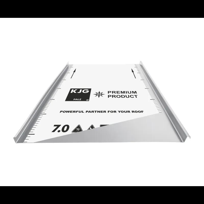 FALZ profil dvostruki stojeći šav  - Pocink obojeni  - Srebrna  -  Slika