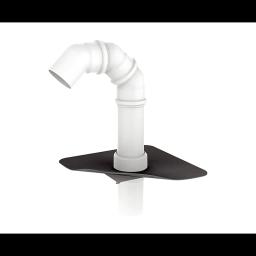 FPO prolaz za kabele s manžetom  - PVC  - Bijela  -  Slika 1