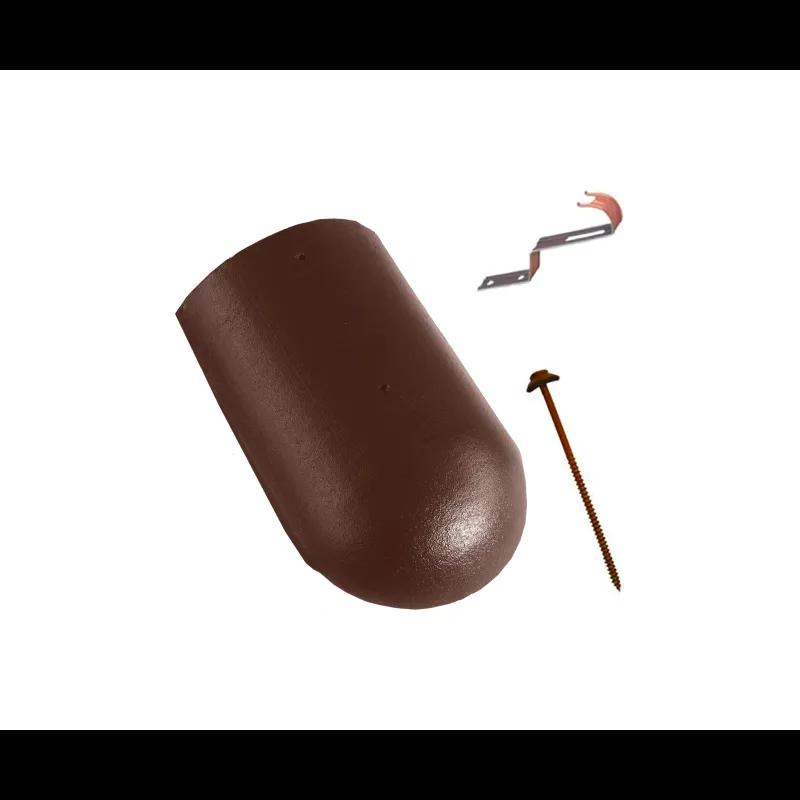 Početni i završni sljemenjak DANUBIA  - Tamno smeđa – INOVA  -  Slika