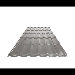 Limeni pokrov UNI 1  - Aluminij obojeni  - Tamno srebrna  -  Slika 1