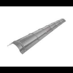 Sljemenjak za krovni pokrov  - Aluminij obojeni  - Tamno srebrna  -  Slika 1