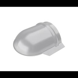 Obli završetak sljemena  - Aluminij obojeni  - Srebrna  -  Slika 1