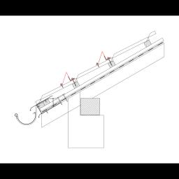 Snjegobran za UNI krovni pokrov  - Aluminij obojeni  - Srebrna  -  Slika 2
