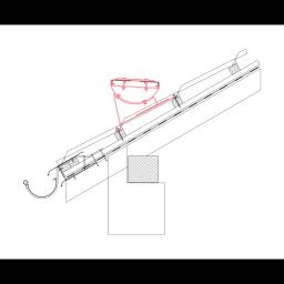 Krovno gazište UNI  - Aluminij obojeni  - Tamno srebrna  -  Slika 2