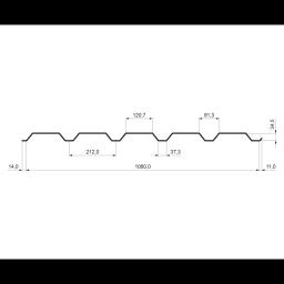 Fasadni trapez TR 35B  - Aluminij obojeni  - Srebrna  -  Slika 2