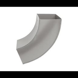 Koljeno kvadratno 72°  - Aluminij obojeni  - Tamno srebrna  -  Slika 2