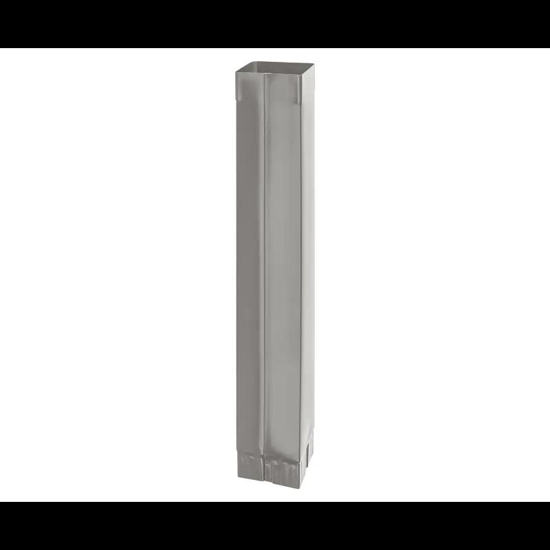 Cijev odvodna kvadratna  [s=0,70]  - Aluminij obojeni  - Tamno srebrna  -  Slika