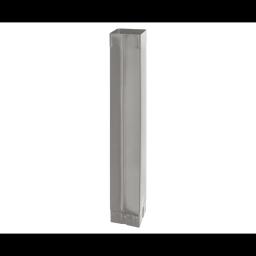 Cijev odvodna kvadratna  [s=0,70]  - Aluminij obojeni  - Tamno srebrna  -  Slika 1