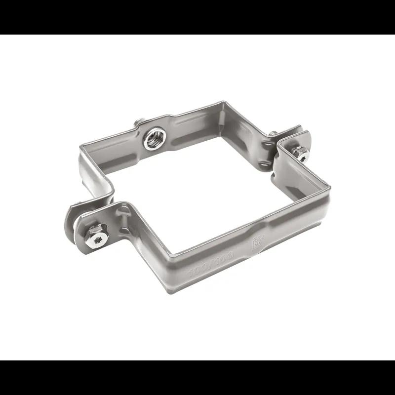 Obujmica kvadratna M10  - Aluminij obojeni  - Tamno srebrna  -  Slika