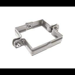 Obujmica kvadratna M10  - Aluminij obojeni  - Tamno srebrna  -  Slika 1