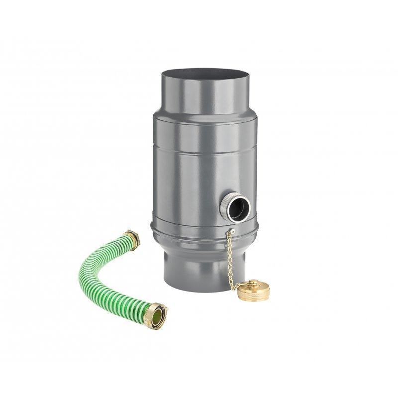 Zadržač vode sa crijevom  - Aluminij – Natur  - Pocink obojeni – Prašno siva  -  Slika