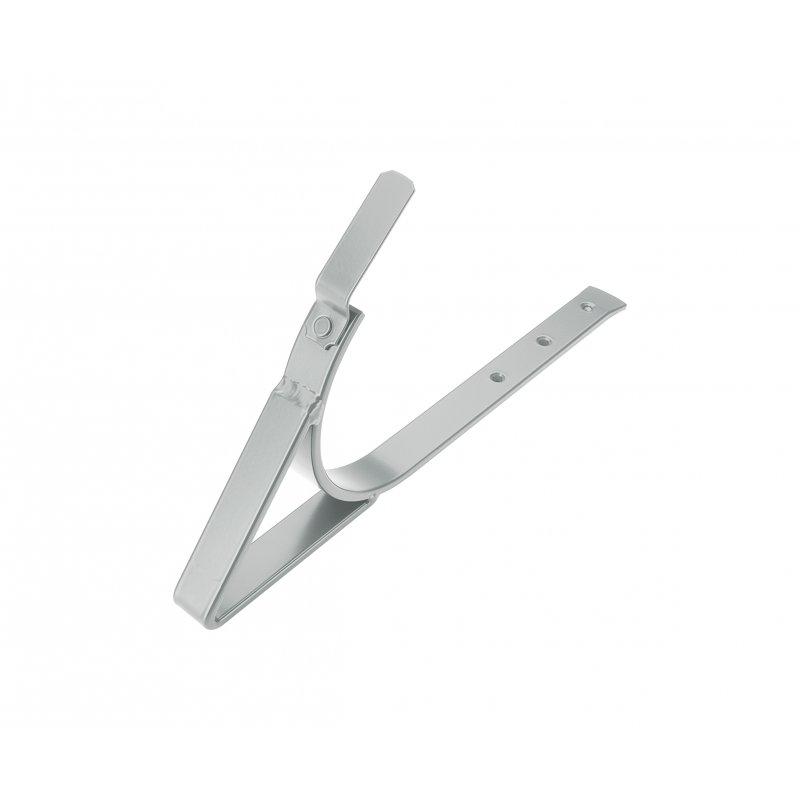 Kuka za natkrovni žlijeb  - Aluminij obojeni  - Cink siva  -  Slika