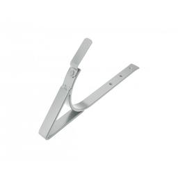 Kuka za natkrovni žlijeb  - Aluminij obojeni  - Cink siva  -  Slika 1