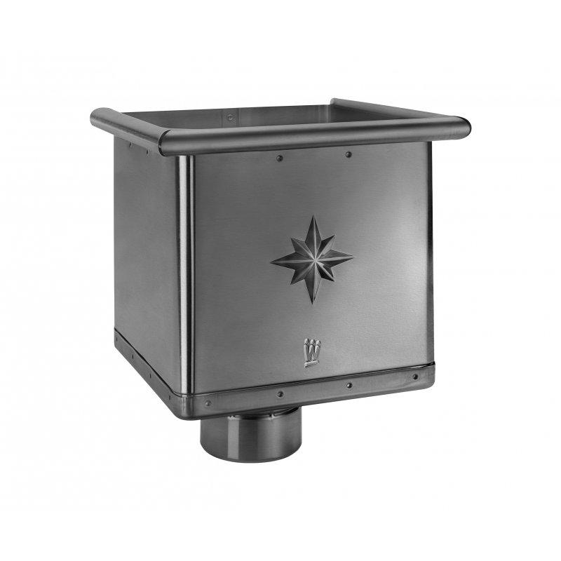 Sabirni kotlić kubicki - Aluminij obojeni - Antracit - Slika