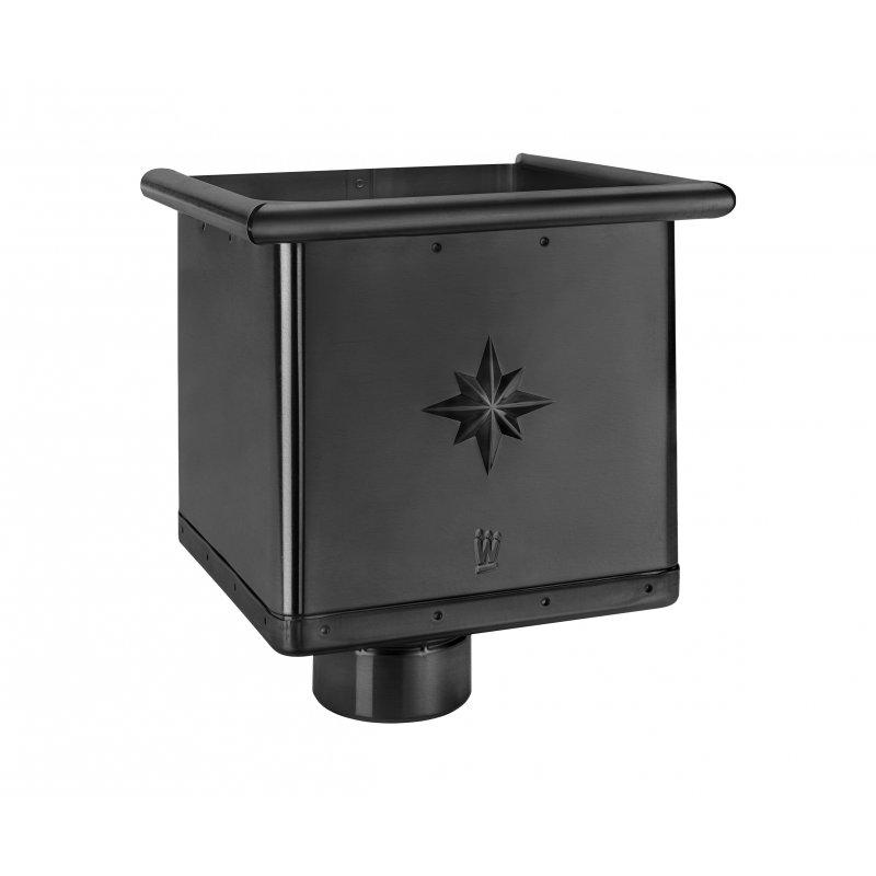 Sabirni kotlić kubicki - Aluminij obojeni - Intenzivno crna - Slika