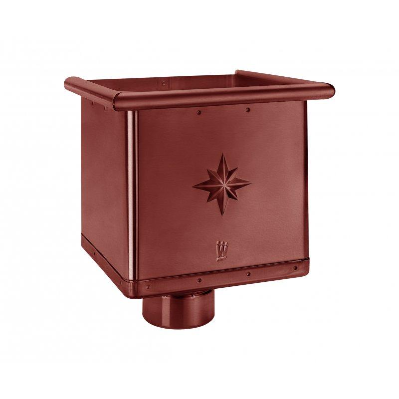 Sabirni kotlić kubicki - Aluminij obojeni - Vinsko crvena - Slika