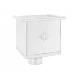 Sabirni kotlić kubicki  - Aluminij obojeni  - Bijela  -  Slika 1