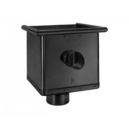 Sabirni kotlić kubicki ekscentrični s otvorom  - Aluminij obojeni  - Intenzivno crna  -  Slika 1