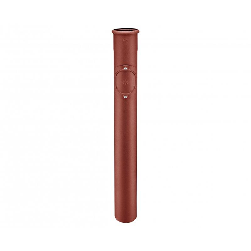 Zaštitna cijev s revizionim otvorom - Pocink – Natur - Aluminij obojeni W.15 – Vinsko crvena W.15 - Slika