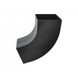 Koljeno kvadratno 72° - Aluminij obojeni - Intenzivno crna - Slika 1