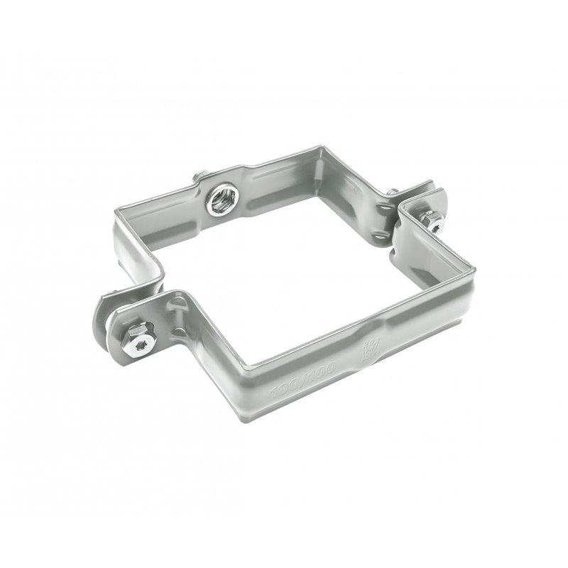 Obujmica kvadratna M10 - Aluminij obojeni - Cink siva - Slika