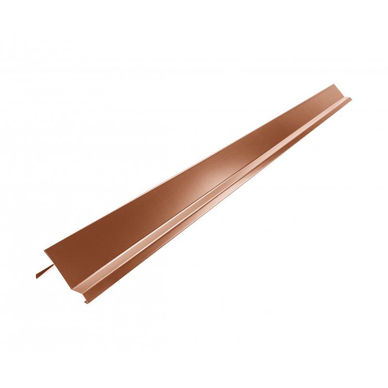 Završna krovna vjetrobranska lajsna - Pocink obojeni - Bakreno smeđa - Slika