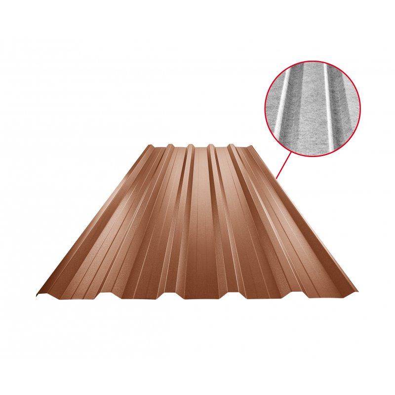 Krovni trapezni pokrov s pojačanjem TR 35A+ SQ (sound – aqua) - Pocink obojeni
MATT - Bakreno smeđa MATT - Slika