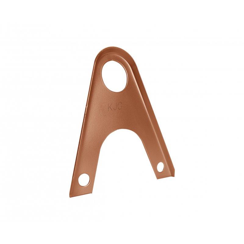 Nastavak držača cijevi snjegobrana falcanog pokrova, 2ot - Aluminij – Natur - Pocink obojeni – Bakreno smeđa - Slika