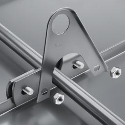 Nastavak držača cijevi snjegobrana falcanog pokrova, 2ot - Aluminij – Natur - Pocink obojeni – Bakreno smeđa - Slika 3