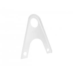 Nastavak držača cijevi snjegobrana falcanog pokrova, 2ot - Aluminij – Natur - Pocink obojeni – Sivo bijela - Slika 1