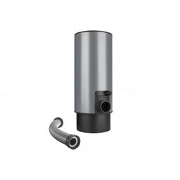 Zadržač vode sa crijevom + gumb - Aluminij obojeni - Svijetlo siva - Slika 1