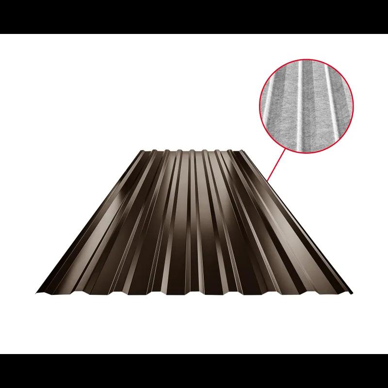 Krovni trapezni pokrov TR 18A SQ (sound – aqua) - Pocink obojeni - Tamno smeđa ČOKO - Slika