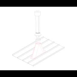 Podložak ventilacijskog odzračnika - Aluminij – Natur - Pocink obojeni – Tamno plava - Slika 3